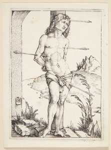 San Sebastián en la Columna de Albrecht Dürer