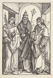San Lorenzo, San Sixto y San Esteban de Albrecht Dürer