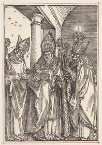San Nicolás, Ulrico y Erasmo de Albrecht Dürer