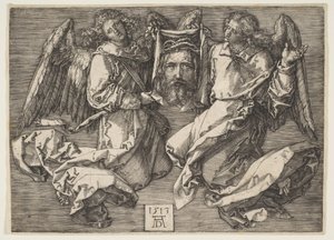 Sudario sostenido por dos ángeles de Albrecht Dürer