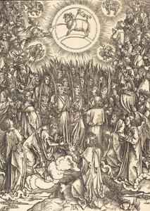 La adoración del cordero, 1498 de Albrecht Dürer