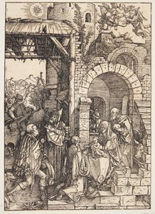 La adoración de los magos de Albrecht Dürer