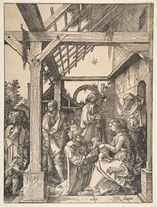 La adoración de los magos de Albrecht Dürer