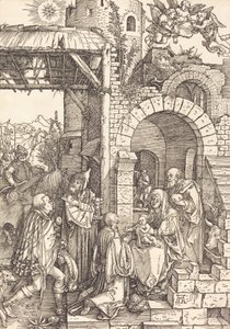 La adoración de los magos, c. 1501-1503 de Albrecht Dürer