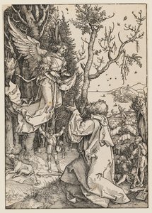 El ángel se aparece a Joaquín de Albrecht Dürer