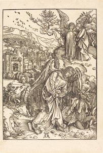 El ángel con la llave del abismo de Albrecht Dürer