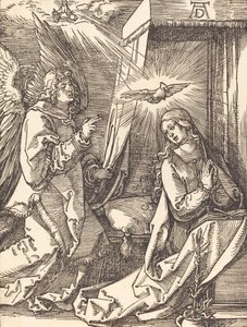La Anunciación, probablemente c. 1509-1510 de Albrecht Dürer