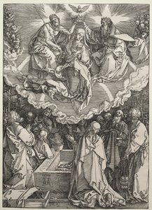 La Asunción y Coronación de la Virgen, 1510 de Albrecht Dürer
