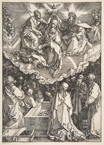 La Asunción y Coronación de la Virgen, de La Vida de la Virgen, 1510 de Albrecht Dürer