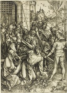 El porte de la cruz, de La Gran Pasión de Albrecht Dürer
