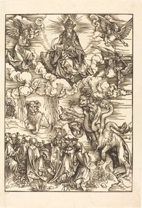 La bestia con dos cuernos como un cordero de Albrecht Dürer