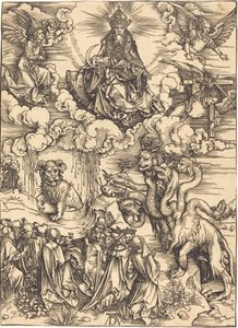 La bestia con dos cuernos como un cordero de Albrecht Dürer