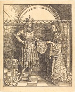 El compromiso de Maximiliano con María de Borgoña de Albrecht Dürer