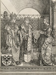 El compromiso de Felipe el Hermoso con Juana de Castilla, 1515 de Albrecht Dürer