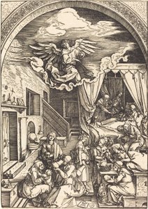 El nacimiento de la Virgen de Albrecht Dürer