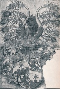 El Escudo de Armas de Wilhelm y Wolfgang Roggendorff, 1520 1906 de Albrecht Dürer