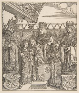 El Congreso de Príncipes en Viena, del Arco Triunfal del Emperador Maximiliano I de Albrecht Dürer