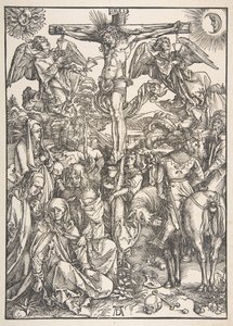 La crucifixión, de La Gran Pasión de Albrecht Dürer