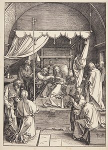 La muerte de la Virgen de Albrecht Dürer