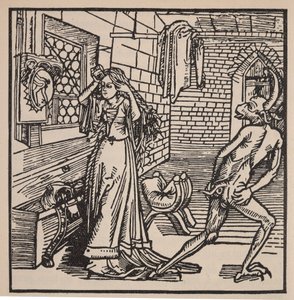 El demonio de la vanidad y la coqueta, ilustración de 