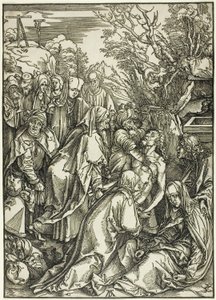 La deposición de Cristo, de La Gran Pasión de Albrecht Dürer