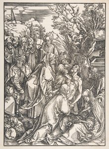 El descendimiento de Cristo, de La gran pasión de Albrecht Dürer