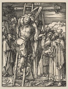 El Descendimiento de la Cruz, de La Pequeña Pasión, ca. 1509 de Albrecht Dürer