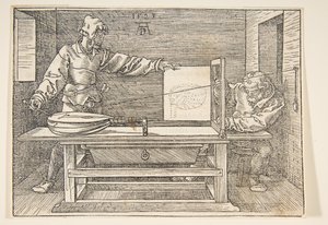 El dibujante del laúd de Albrecht Dürer