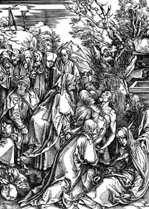 El entierro, c.1497-c.1500 de Albrecht Dürer