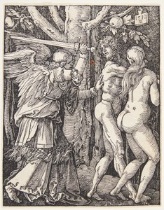 La expulsión del Paraíso de Albrecht Dürer