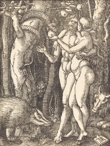 La caída del hombre, probablemente c. 1509-1510 de Albrecht Dürer