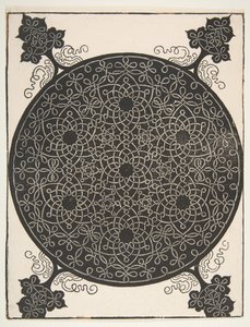 El Quinto Nudo. Rondel entrelazado con Siete Estrellas de Seis Puntas, antes de 1521 de Albrecht Dürer