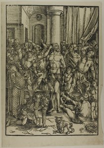 La Flagelación, de La Gran Pasión de Albrecht Dürer