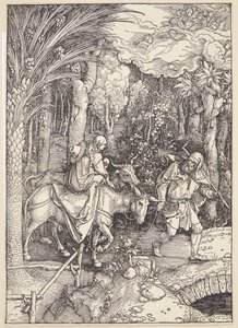 La huida a Egipto de Albrecht Dürer