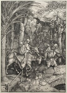 La huida a Egipto, c. 1503-1505 de Albrecht Dürer