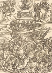 Los cuatro ángeles vengadores, 1498 de Albrecht Dürer