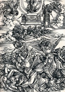 Los Cuatro Ángeles Vengadores, 1498 de Albrecht Dürer