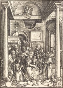 La glorificación de la Virgen de Albrecht Dürer