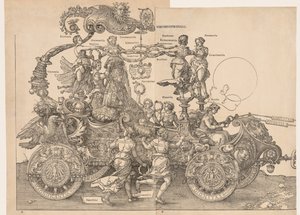 El Gran Carro Triunfal del Emperador Maximiliano, 1523 de Albrecht Dürer