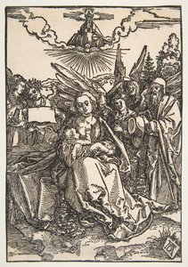 La Sagrada Familia con cinco ángeles de Albrecht Dürer