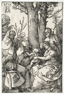 La Sagrada Familia con Joaquín y Ana de Albrecht Dürer