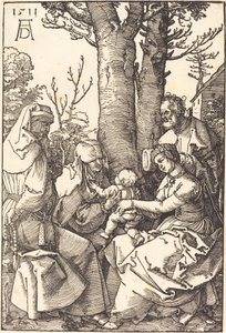 La Sagrada Familia con Joaquín y Ana bajo un Árbol de Albrecht Dürer