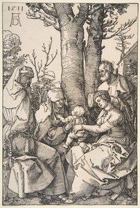 La Sagrada Familia con San Joaquín y Santa Ana, 1511 de Albrecht Dürer