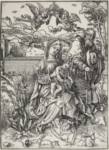La Sagrada Familia con tres liebres de Albrecht Dürer