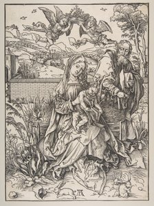 La Sagrada Familia con tres liebres de Albrecht Dürer
