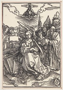 La Sagrada Familia con cinco ángeles de Albrecht Dürer