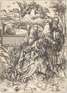 La Sagrada Familia con las tres liebres de Albrecht Dürer