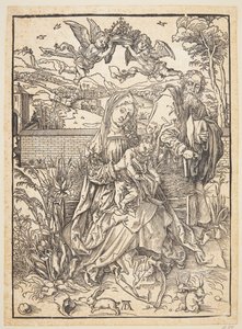 La Sagrada Familia con tres liebres de Albrecht Dürer