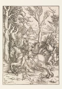 El caballero y el lansquenete de Albrecht Dürer