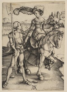 La Dama a Caballo y el Lansquenete de Albrecht Dürer